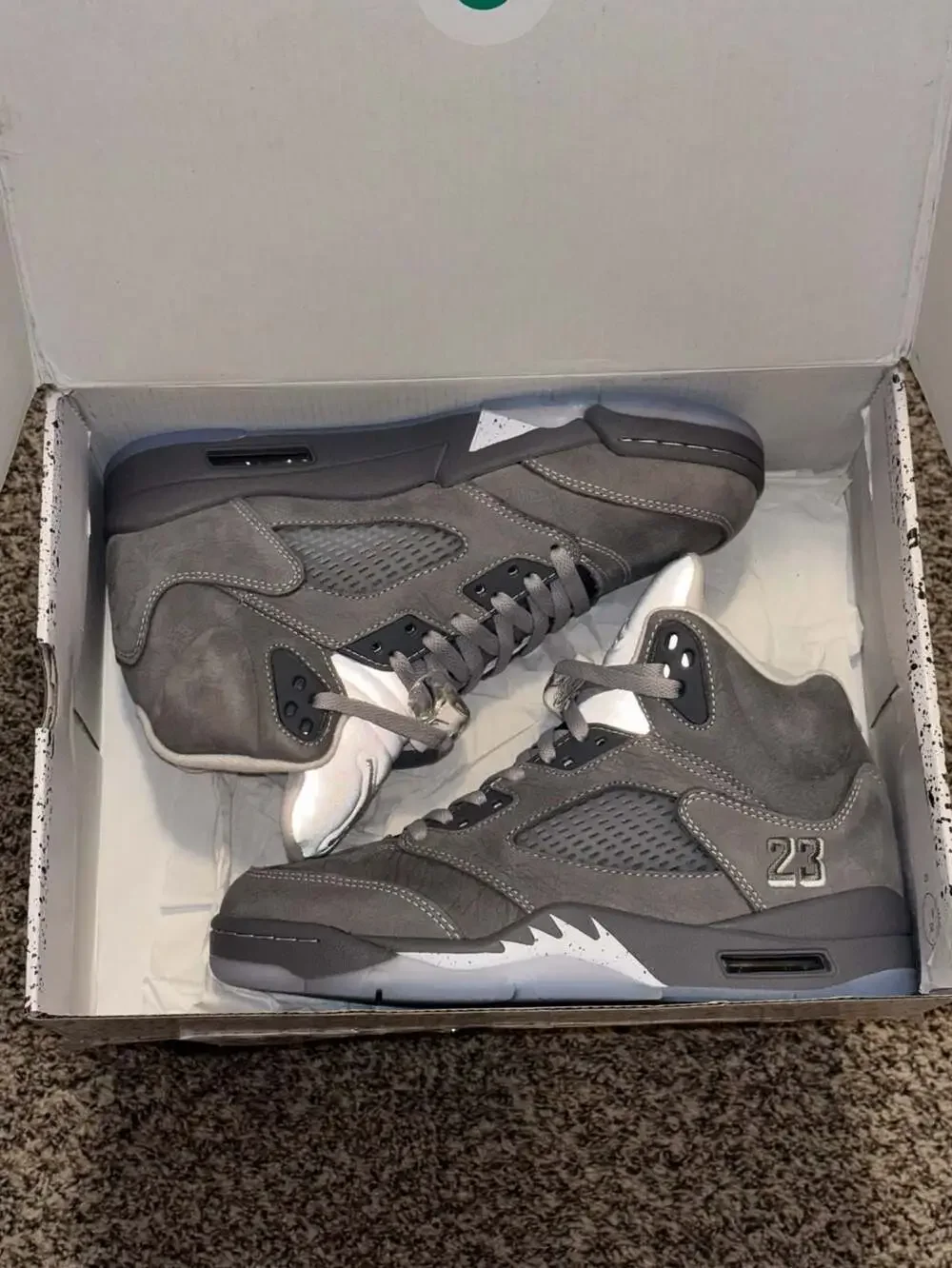 Air Jordan 5 Retro ‘Wolf Grey’. Size 8.5 men’s.